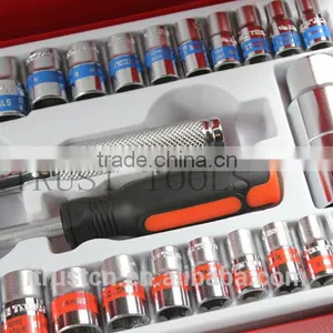 40PCS 3/8"and 1/4" Metal Box Socket Set 2340AAM GS KING TOOLS Made in China thumbnail-3