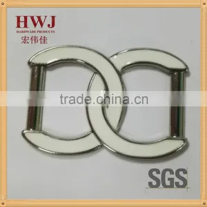 High Quality Hang Plating Enamel Filled Ring Belt Buckle for Garment thumbnail-1