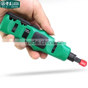 Cable Impact Punch Down Tool Wire Stripping Knives Mini Utility Portable Network Punch Down Tool for 110 88 Modules thumbnail-1