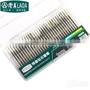 LAOA30pcs Set 3mm Free Shipping Diamond Grinding Tools Emerald Jade Carving Tools Rod Mill thumbnail-3