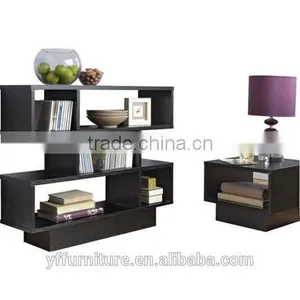 High Quality Unique Modern Living Room Wooden Furniture Display Rack thumbnail-3