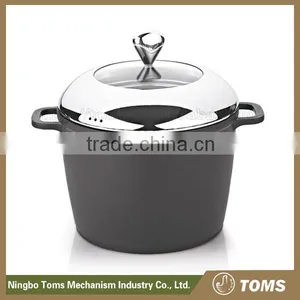 China Wholesale 24cm Aluminum Enamel Casseroles Deep Casserole Pots thumbnail-1