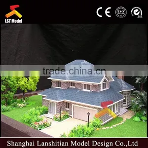 3d Maquette Separated Villa Miniature Building Model Scale thumbnail-4