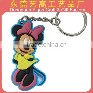 Custom Phthalate Free Soft PVC 3D Mouse Keychain thumbnail-1