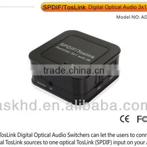 Optical Toslink/Spdif Switcher 3x1 for AV Amplifier thumbnail-1