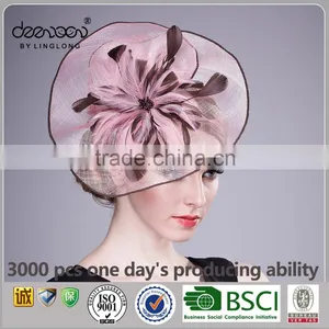Elegant Sinamay Fascinator for Party Women Church Hat thumbnail-5