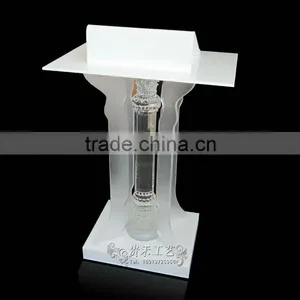 Modern Clear Color Acrylic Church Speech Podium thumbnail-4