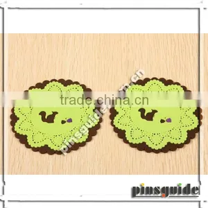 Wholesale Customized Design Soft PVC Squirrel Round Cup Mat thumbnail-1