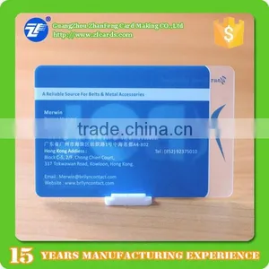 Glossy Surface Plastic Transparent Visiting Card thumbnail-6