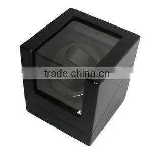 Custom Logo Printed Glossy Wooden Volta 2 Slot Watch Winder thumbnail-4