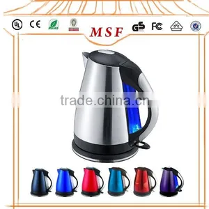 Stainless Steel Cordless Colourful Electric Tea Kettle With Timer thumbnail-1