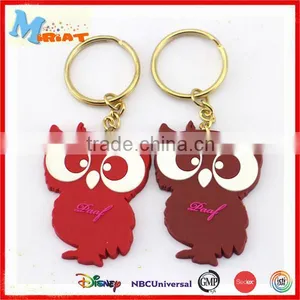 OEM Design Custom Logo Rubber Promotion Animal Keyring thumbnail-1