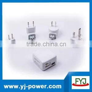USB Travel Charger 5V 2.1A Universal Travel Adapter, Multi-function Travel Plug thumbnail-2