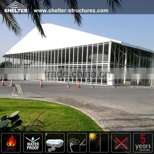 1000 People Arch Roof Double Decker Tent With Glass Wall for Sale thumbnail-1