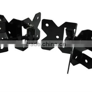 Vinyl Gate Hardware Self-Closing Stainless Steel Adjustable Hinges With Enclosed Spring thumbnail-1