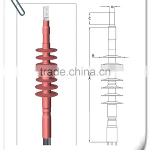 12/20kV Three Core Copper Conductor Heat Shrinkable Indoor Termination Heat Shrinkable Outdoor Terminal thumbnail-1