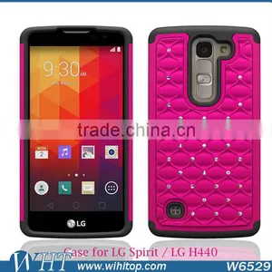 Combo Silicone Case for LG Spirit, Starry Back Cover for LG H440 thumbnail-3