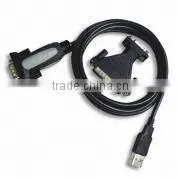 High Speed USB 2.0 to 9/25 Pin Serial RS232 Cable DB9/DB25 Adapter thumbnail-1