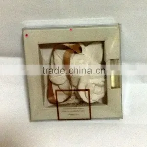 Decorative Aroma White Ceramic Rose Flower Perfume thumbnail-1