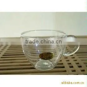 High Clear Borosilicate Glass Tea Cup by Mouth Blowing thumbnail-1