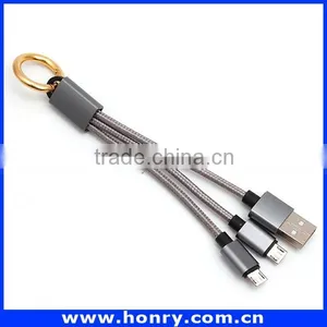 Free Sample 3 in 1 Multi Cable for Iphone 4 5 Micro Usb Cable Wholesale thumbnail-5