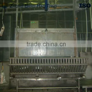 Cattle Ritual Killing Box With Installed Cattle Catcher in Cattle Slaughterhouse thumbnail-1