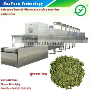 Tunnel Type Industrial Micrwave Leaves Drying Sterilizing Machine-enzyme Inactivate Machine thumbnail-1