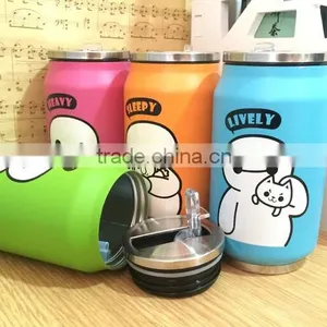 Wholesale Stainless Steel Vacuum Flask Zip-top Bottle With Straw thumbnail-4