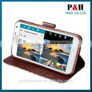 Leather Flip Mobile Case for Samsung Galaxy e7 thumbnail-4