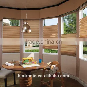Bintronic Home Interior Design Top Down Bottom Up Honeycomb Motorized Sun Shades thumbnail-4