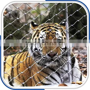 Stainless Steel Ferrule Rope Mesh For Tigers thumbnail-1