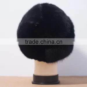 2015 New Collect Mens Winter Fur Hat Russian Mink Fur Hat For Sale thumbnail-4