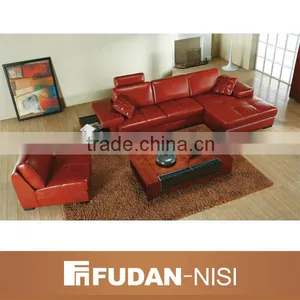 Arab Style Pure Leather Corner Sofa With Wooden Table Quality Choice Supplier's Choice thumbnail-1