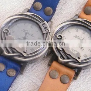 2013 Fashion Women's Watch Leather Watch Men Watch thumbnail-1