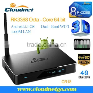 Top Ten Manufacture for Wholesale RK3368 Octa-core 64 Bit Android TV Box thumbnail-1
