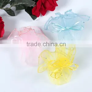 Drawstring Organza Jewelry Pouch Bag,Round Organza Gift Pouch Quality Choice thumbnail-6