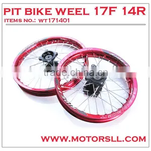 Factory Price Pit Bike Wheel With Size Front 17inch Rear 14inch thumbnail-2