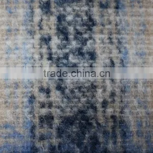 Fall Winter Thick Scotch Plaid Brushed Polyester Acryilic Blend Wool Fabric thumbnail-4