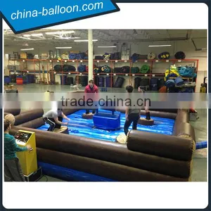 Inflatable Log Jump Rodeo Game / Mechanical Inflatable Wipeout Jump Bouncer thumbnail-2