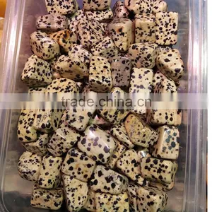 2-3mm Natural Polished Dalmation Jasper Tumble Stones Crystal Macadam for Decoration thumbnail-2