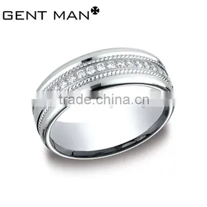 Popular CZ Rings 316L Stainless Steel Engagement Ring Titanium Trendy Ring thumbnail-3