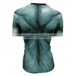 Wholesale Men Custom Gym Compression Tights Shirts Sports Wear/gym Apparel Mens t Shirt thumbnail-3