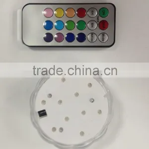 10 LED 12 Colors Submerisble Emote Control Light thumbnail-1