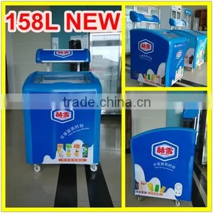 Electric Sliding Glass Door Chest Freezer Ice Cream Display Freezer thumbnail-1