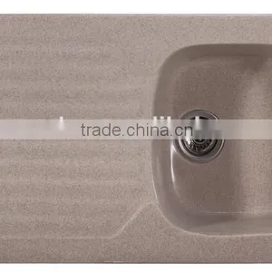 Linkok Furniture High Gloss Finish Acrylic Solid Surface Kitchen Sinks,artificial Stone Double Kitchen Sink ,resin Stone Sink thumbnail-6