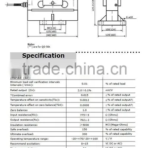Double Ended Beam Load Cell QS Weighing Load Cell Aluminum Alloy Single Point Load Cell Platform Scale Load Cell thumbnail-1