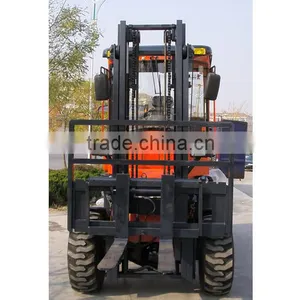 3 Ton 4wd Hydraulic 3m Lifting Height Rough Terrain Forklift Truck thumbnail-2