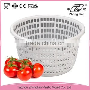 Taizhou Wholesale 100% New PP Stacking Multi Bins Vegatable Wash Kitchen Plastic Storage Basket thumbnail-4