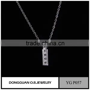 Fashion Wholesale Sterling Silver Heart Necklace/crystal Zircon Pendant Necklace thumbnail-5