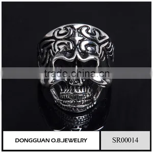 Small MOQ Design Fashion Plain Ring Skull Jewelry thumbnail-3